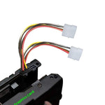 Cáp nguồn 6 chân đực sang 2 x 4 chân cái, dài 17.5cm, 6 chân đực sang đôi 4 chân cái