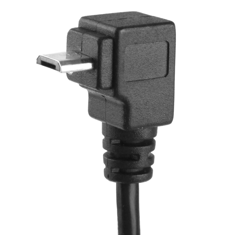 Cáp bộ chuyển đổi Micro USB đực sang Micro USB cái góc 90 độ, chiều dài: 25cm