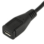 Cáp bộ chuyển đổi Micro USB đực sang Micro USB cái góc 90 độ, chiều dài: 25cm