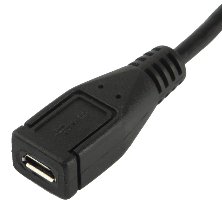 Cáp bộ chuyển đổi Micro USB đực sang Micro USB cái góc 90 độ, chiều dài: 25cm