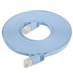 Cáp mạng LAN Ethernet siêu mỏng dẹt 5m, CAT6, Chiều dài: 5m (Xanh nhạt)
