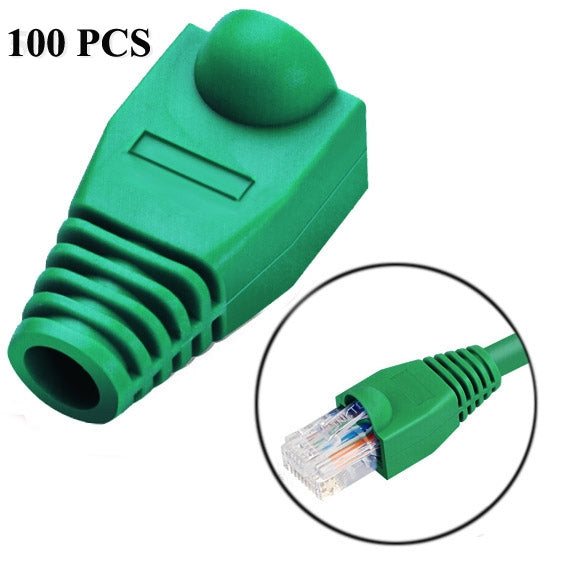 Nắp bảo vệ đầu cáp mạng RJ45, Màu đen (100 cái trong một gói, giá cho 100 cái), 100 cái màu đen, 100 cái màu đỏ, 100 cái màu xanh dương, 100 cái màu trắng, 100 cái màu xanh lá, 100 cái màu xám, 100 cái màu vàng