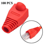 Nắp bảo vệ đầu cáp mạng RJ45, Màu đen (100 cái trong một gói, giá cho 100 cái), 100 cái màu đen, 100 cái màu đỏ, 100 cái màu xanh dương, 100 cái màu trắng, 100 cái màu xanh lá, 100 cái màu xám, 100 cái màu vàng