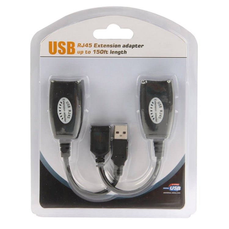 Bộ kéo dài USB sang RJ45 bằng cáp Cat5e dài 50m, 1 cổng USB