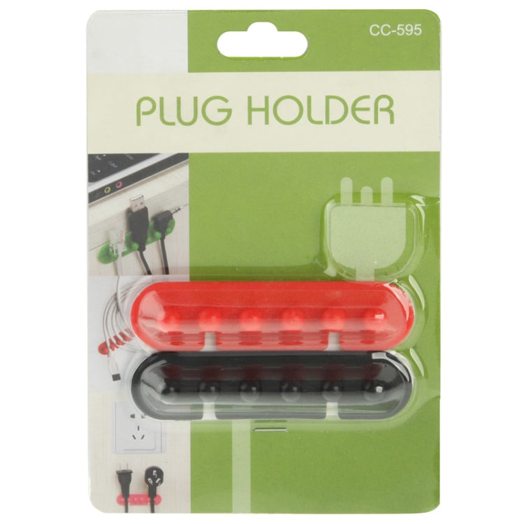 Bộ giữ dây cáp nhựa CC-595 (1 cặp), giao màu ngẫu nhiên