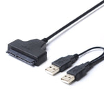 Cáp chuyển đổi ổ cứng SATA sang USB 2.0 đôi cho ổ cứng SATA 2.5 inch HDD/SSD