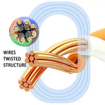Cáp mạng LAN Ethernet CAT7 siêu mỏng phẳng tốc độ cao 10Gbps đầu mạ vàng, các chiều dài 1m, 2m, 3m, 5m, 10m, 15m, 20m, 25m, 30m