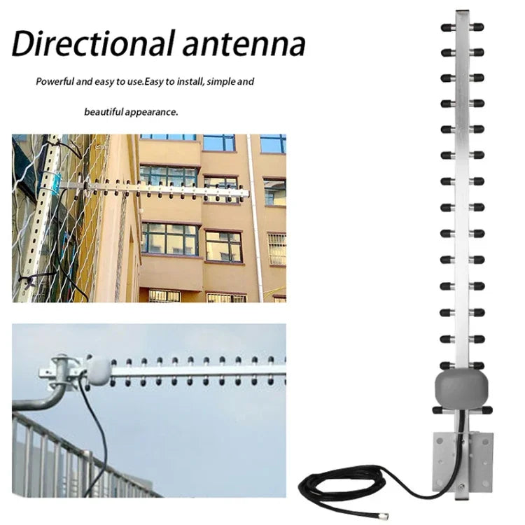 Ăng-ten Yagi SMA cắm tăng công suất cao 28dBi 4G 696-960MHz / 1710-2690MHz, Ăng-ten