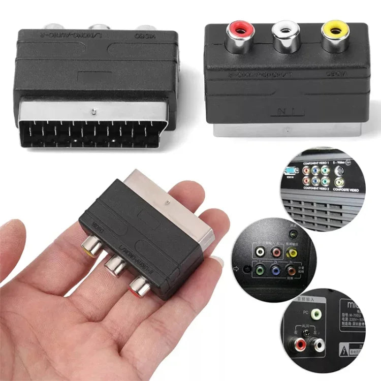 Bộ Chuyển Đổi A/V sang SCART 20 Chân Đầu Đực, AV