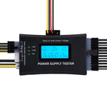 Máy kiểm tra nguồn máy tính PC 20/24 chân với màn hình LCD kỹ thuật số, công cụ đo công suất và chẩn đoán, đầu nối ATX có màn hình LCD