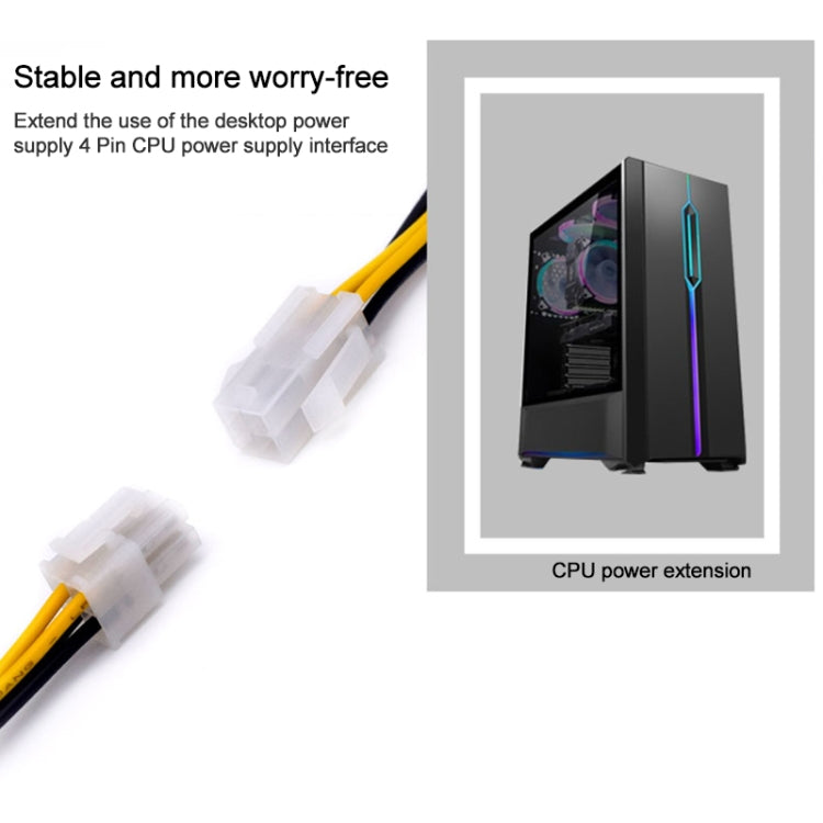 Cáp nối dài nguồn ATX 4 chân đực sang cái, 4 chân đực sang 4 chân cái