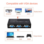 Hộp chuyển đổi VGA 2 cổng, 2 vào 1 ra cho màn hình LCD PC TV - HD15 (FJ-15-2C)