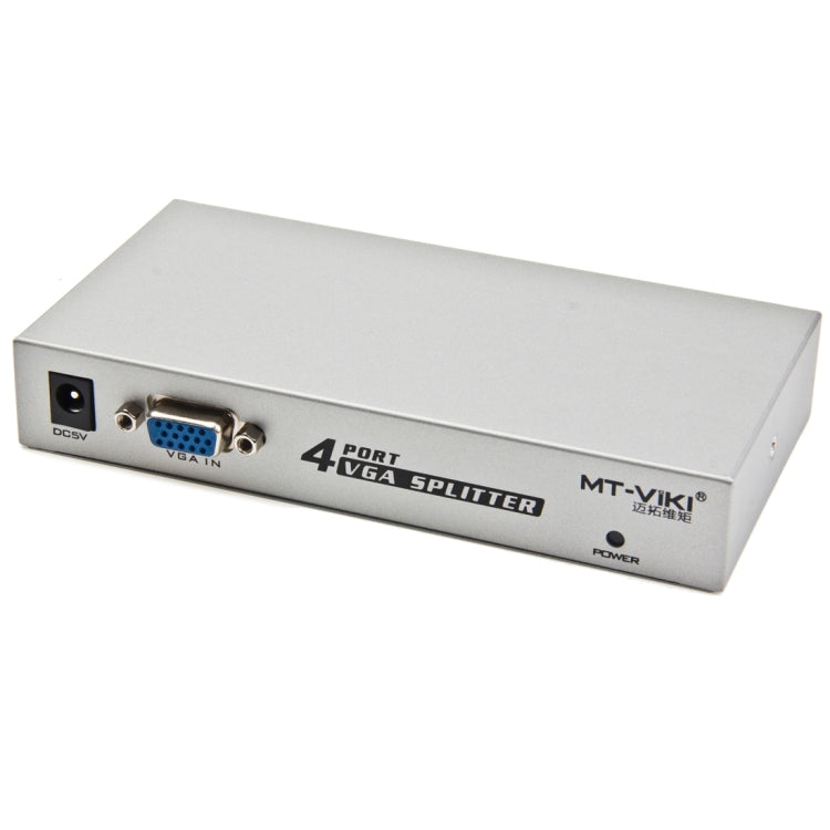 Bộ chia VGA 4 cổng 150MHz (1 đầu vào VGA, 4 đầu ra VGA), Bộ chia 4 cổng màu bạc