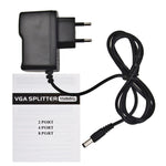 Bộ chia VGA 4 cổng 150MHz (1 đầu vào VGA, 4 đầu ra VGA), Bộ chia 4 cổng màu bạc
