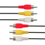 Cáp âm thanh video stereo RCA chất lượng tốt, chiều dài: 1,5m
