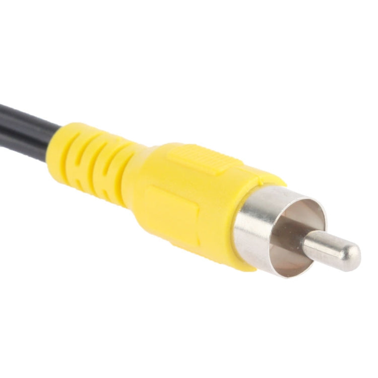 Cáp chia Y video 2 đầu RCA cái sang 1 đầu RCA đực, chiều dài: 26,5cm, 1 đầu RCA đực sang 2 đầu RCA cái