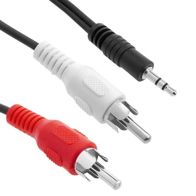 Dây Cáp Âm Thanh Jack 3.5mm Stereo Sang RCA Đực Chất Lượng Thường, Dài: 1.5m, Dài: 1.5m