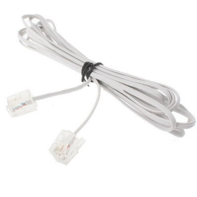 Cáp điện thoại 4 lõi RJ11 sang RJ11, chiều dài: 5m, chiều dài: 5m
