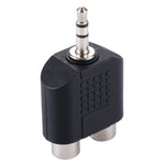 Cáp chuyển đổi âm thanh RCA cái sang jack 3.5mm đực Y, 2 đầu RCA cái sang 3.5mm, 2 đầu RCA (AV) cái sang 3.5mm