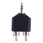 Cáp chuyển đổi âm thanh 2 đầu RCA đực sang jack 3.5mm đực Y, 2 đầu RCA đực sang 3.5mm