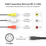 Cáp Chuyển Đổi TV S-Video 4 Chân sang 3 RCA AV Đầu Đực, Chiều Dài: 1.5M, S-Video sang AV 3RCA Đầu Đực