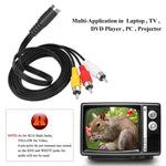 Cáp Chuyển Đổi TV S-Video 4 Chân sang 3 RCA AV Đầu Đực, Chiều Dài: 1.5M, S-Video sang AV 3RCA Đầu Đực
