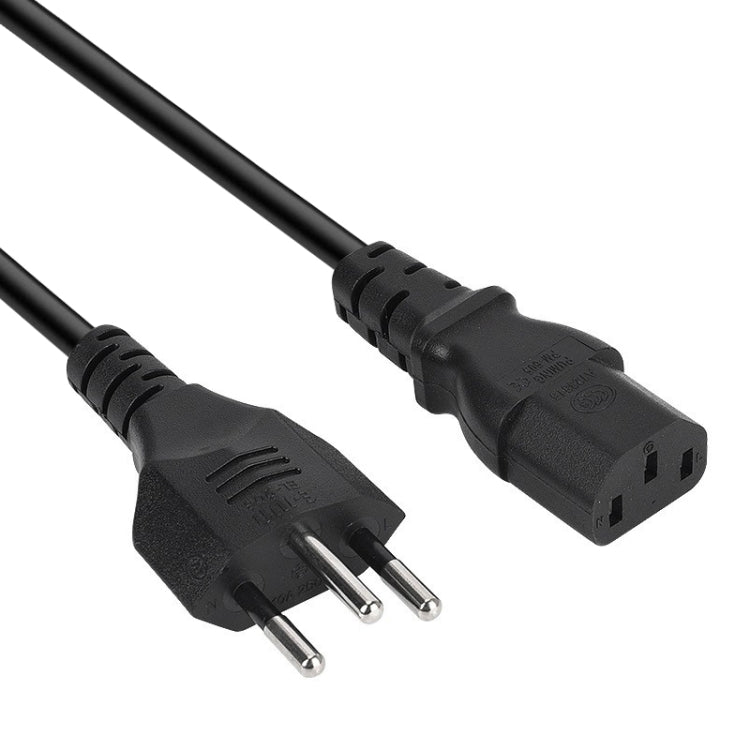 Dây Nguồn AC Brazil Kiểu 3 Chân, Chiều Dài: 1.2m ( OD5.5 ), Phích Cắm Brazil, 1.2m