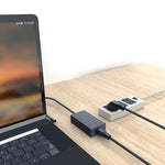 Dây nguồn máy tính PC đầu cắm EU 3 chân, dài 1.8m, 1.8m x 1.5