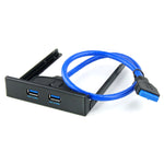 Cáp giá đỡ HUB 2 cổng USB 3.0 20 chân cho ổ đĩa mềm mặt trước, 2 cổng USB 3.0 (màu đen)