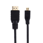 Cáp Micro HDMI sang HDMI 19 chân dài 1.5m, phiên bản 1.4, hỗ trợ 3D, HDMI đực, hỗ trợ 3D, dài 1.5m