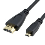 Cáp Micro HDMI sang HDMI 19 chân dài 1.5m, phiên bản 1.4, đầu HDMI đực, dài 1.5m