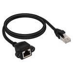 Cáp nối dài mạng RJ45 cái sang đực CAT5E có khóa vít, dài 1.5m, 1.5m