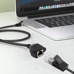 Cáp nối dài mạng RJ45 cái sang đực CAT5E có khóa vít, dài 1.5m, 1.5m