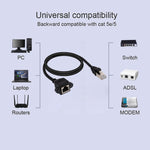 Cáp nối dài mạng RJ45 cái sang đực CAT5E có khóa vít, dài 1.5m, 1.5m