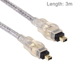 Cáp Firewire IEEE 1394 4 chân đực sang 4 chân đực chất lượng cao, dài 3m (mạ vàng), 4 chân sang 4 chân (3m)