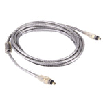 Cáp Firewire IEEE 1394 4 chân đực sang 4 chân đực chất lượng cao, dài 3m (mạ vàng), 4 chân sang 4 chân (3m)