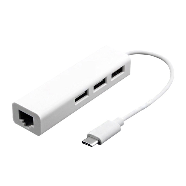 Bộ chuyển đổi đa năng Type-C sang 3 cổng USB và RJ45, dài 13cm, 3 cổng USB + RJ45