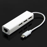 Bộ chuyển đổi đa năng Type-C sang 3 cổng USB và RJ45, dài 13cm, 3 cổng USB + RJ45