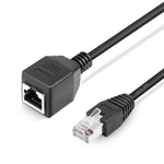 Cáp nối dài mạng RJ45 cái sang đực Cat, dài 30cm, RJ45 đực 30cm