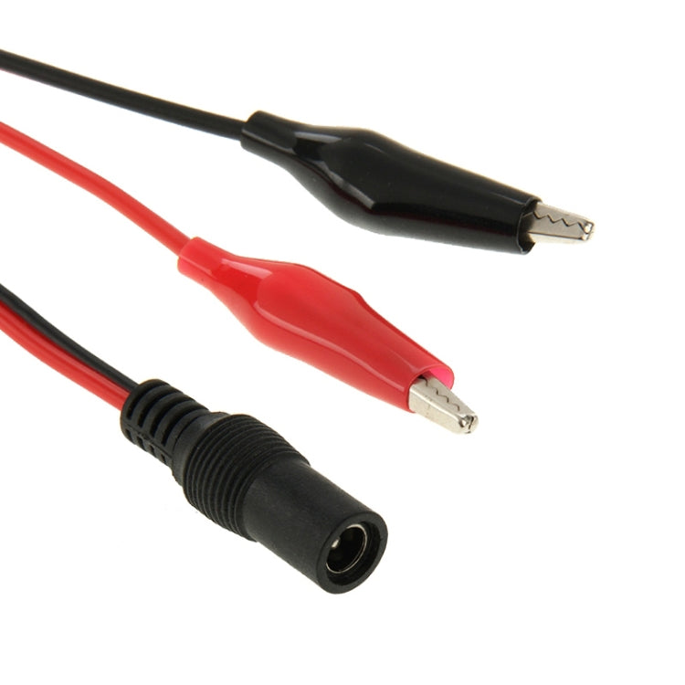 Dây cáp thử kẹp cá sấu đầu cắm nguồn cái 5.5 x 2.1mm