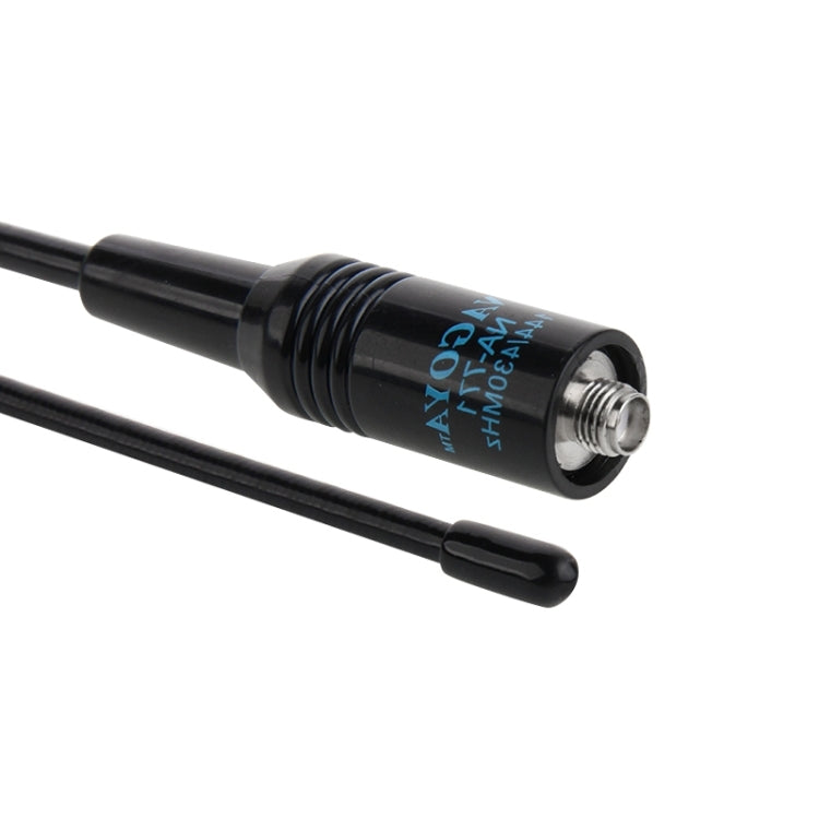 Ăng-ten radio cầm tay lò xo linh hoạt băng tần kép NAGOYA NA-771 144/430MHz SMA-F cho bộ đàm, chiều dài ăng-ten: 38cm