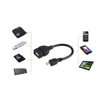 Bộ chuyển đổi USB A cái sang Micro USB 5 chân đực dài 10cm có OTG