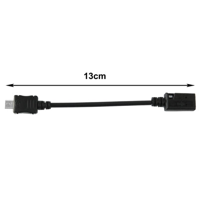 Cáp chuyển đổi Mini USB cái sang Micro USB đực, chiều dài: 13cm