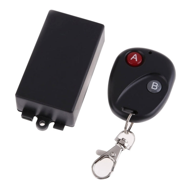 Bộ thu công tắc điều khiển từ xa RF không dây 12V DC 1 kênh học mã + bộ phát điều khiển từ xa 2 nút
