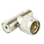 Bộ chuyển đổi UHF đực sang 2 x UHF cái, UHF đực
