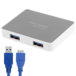 Hub USB 3.0 4 cổng tốc độ siêu nhanh 5Gbps mặt gương CR-H302 + cáp truyền USB 3.0 dài 60cm, H302 trắng, H302 đen
