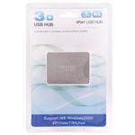 Hub USB 3.0 4 cổng tốc độ siêu nhanh 5Gbps mặt gương CR-H302 + cáp truyền USB 3.0 dài 60cm, H302 trắng, H302 đen