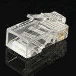 100 cái / gói Đầu nối RJ45 Modular, Vàng: 3u, Vàng: 3u