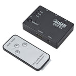 Bộ chuyển mạch HDMI 3x1 Full HD 1080P 3D với điều khiển từ xa hồng ngoại, có điều khiển từ xa hồng ngoại