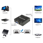 Bộ chuyển đổi kỹ thuật số âm thanh hình ảnh HD 1080P HDMI Mini VGA sang HDMI Scaler Box cho PC / HDTV, HD 1080P